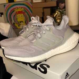 Adidas Light Gray Ultraboost Sneakers
